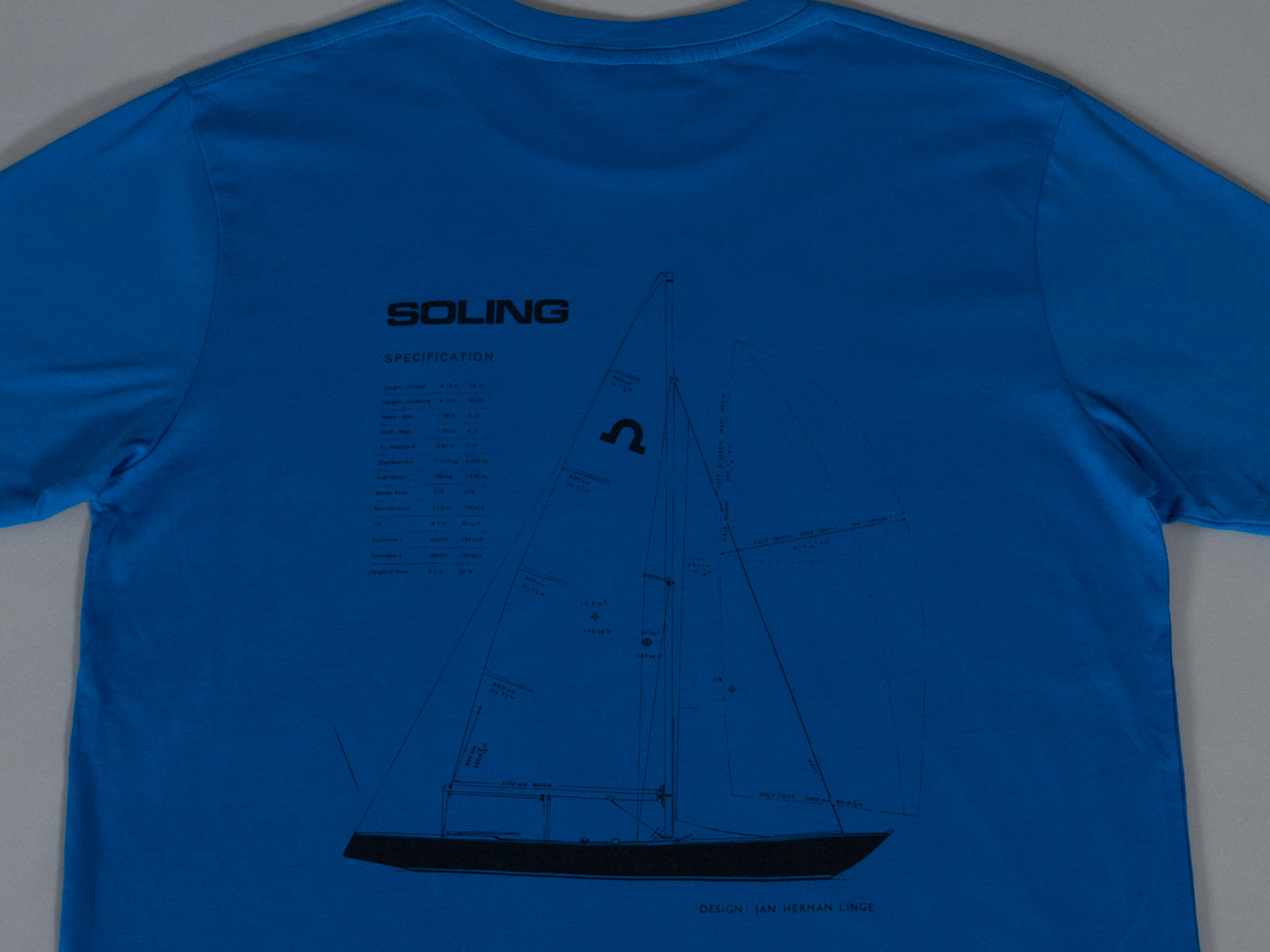 Soling T-skjorte - Blå - Linge Design - Bilde 2