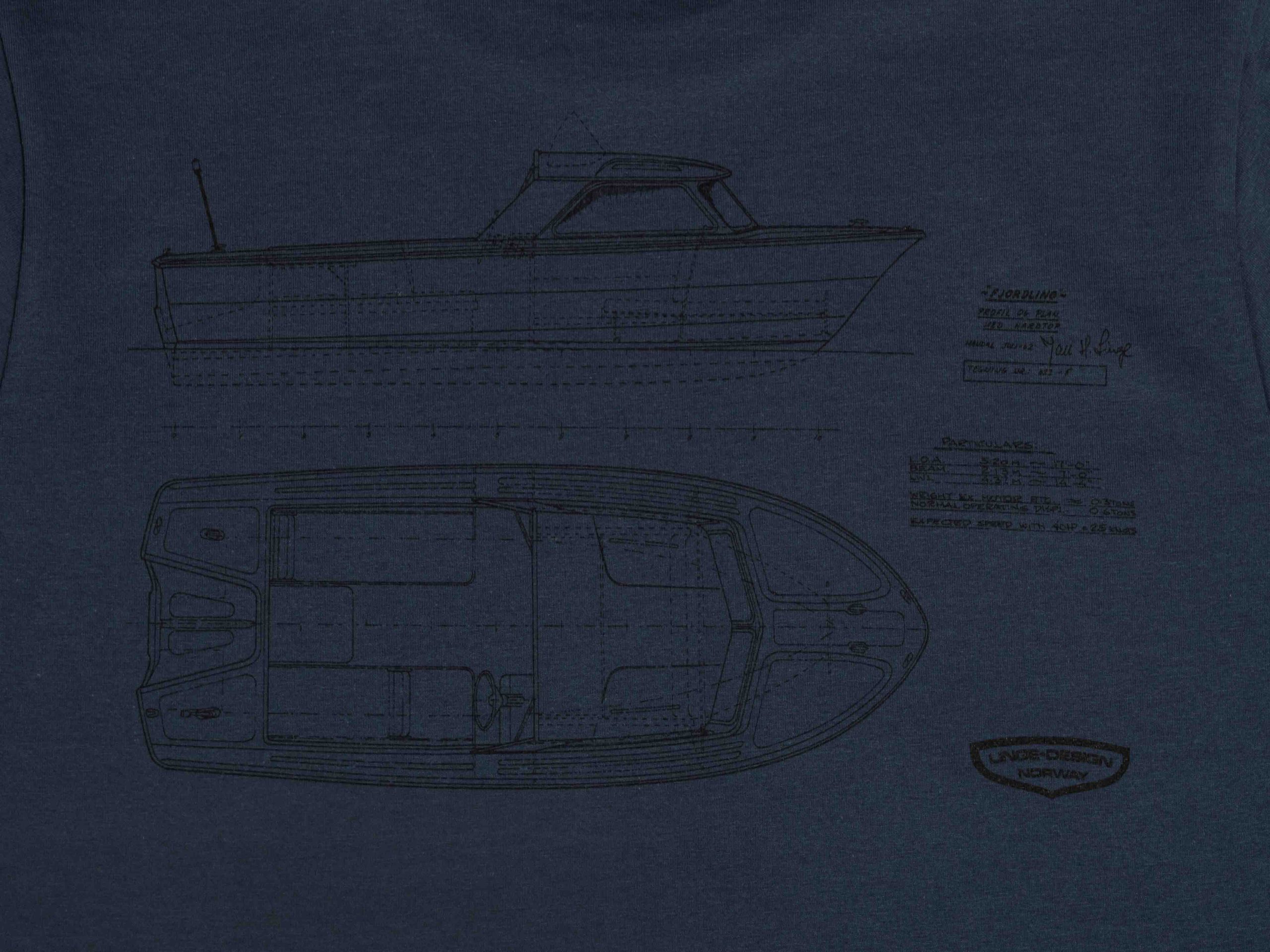 Fjordling T-skjorte - Mørk blå - Linge Design - Bilde 3