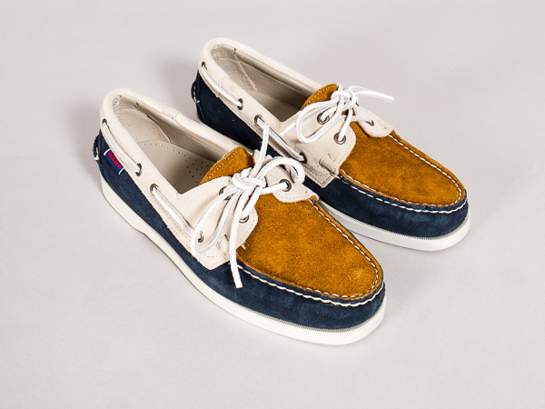 Portland Docksides - Jib Navy/Papyrus - Sebago