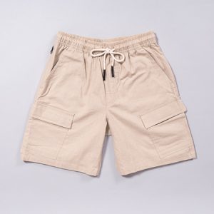 Cargo Linen Shorts - Beige - OAS