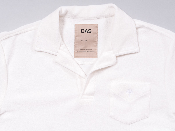 Polo Terry Shirt - White - OAS - Bilde 2