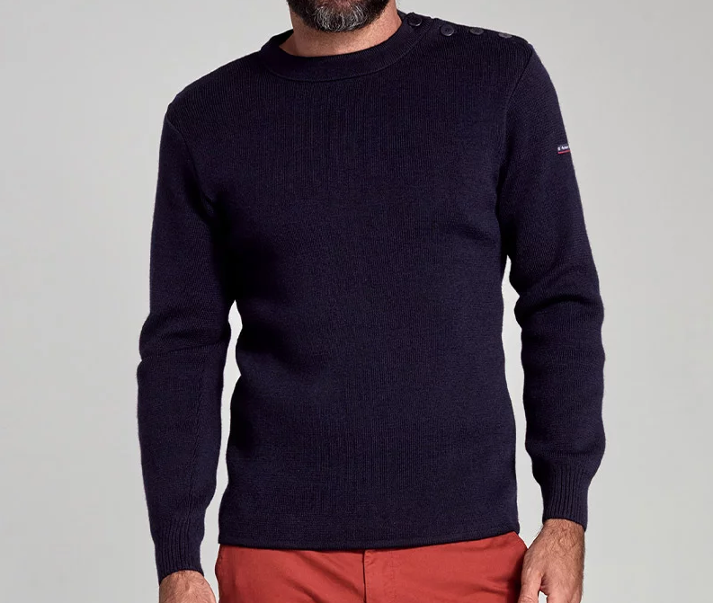 Fouesnant plain fisherman's jumper - Wool - ARMOR LUX