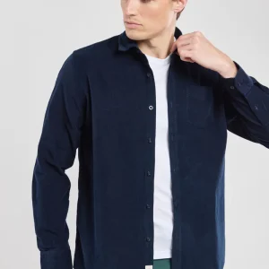 Kordfløyel skjorte - Navy