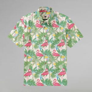 Aloha Flamingos - Hawaiiskjorte
