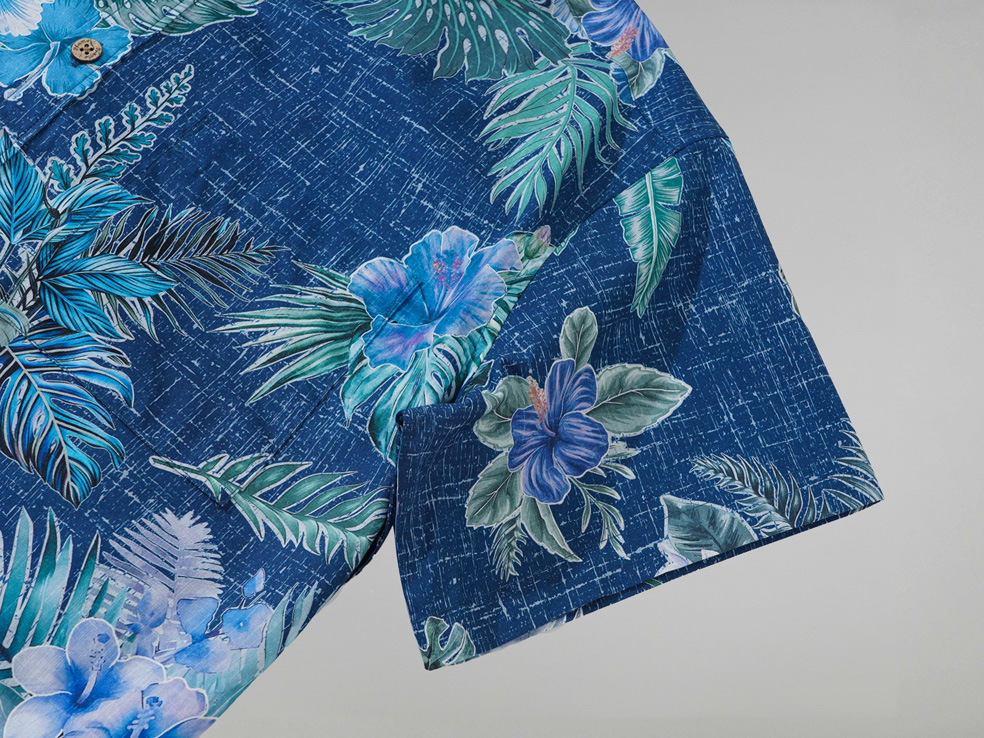 Tranquil Blue Blossoms - Hawaiiskjorte - Bilde 3
