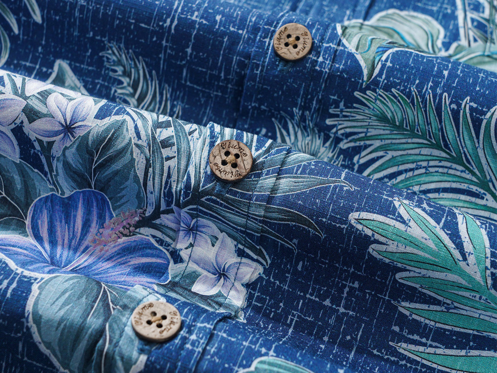 Tranquil Blue Blossoms - Hawaiiskjorte - Bilde 4