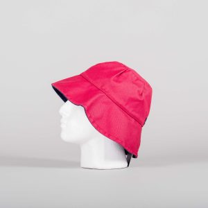 Bøttehatt/Sydvest - Flamme (lyserød)