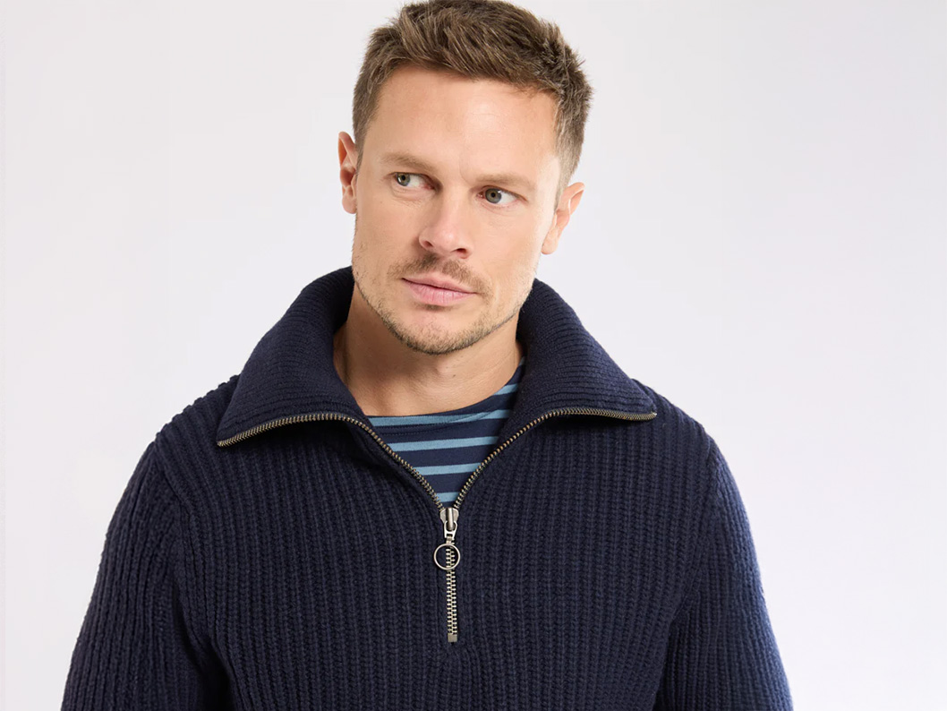 Heritage zip-neck genser - ull - Bilde 2