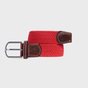 Flettet belte - Carmin Red (rødt)