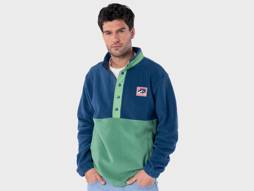 Fleecegenser - Navy and green - Bilde 2