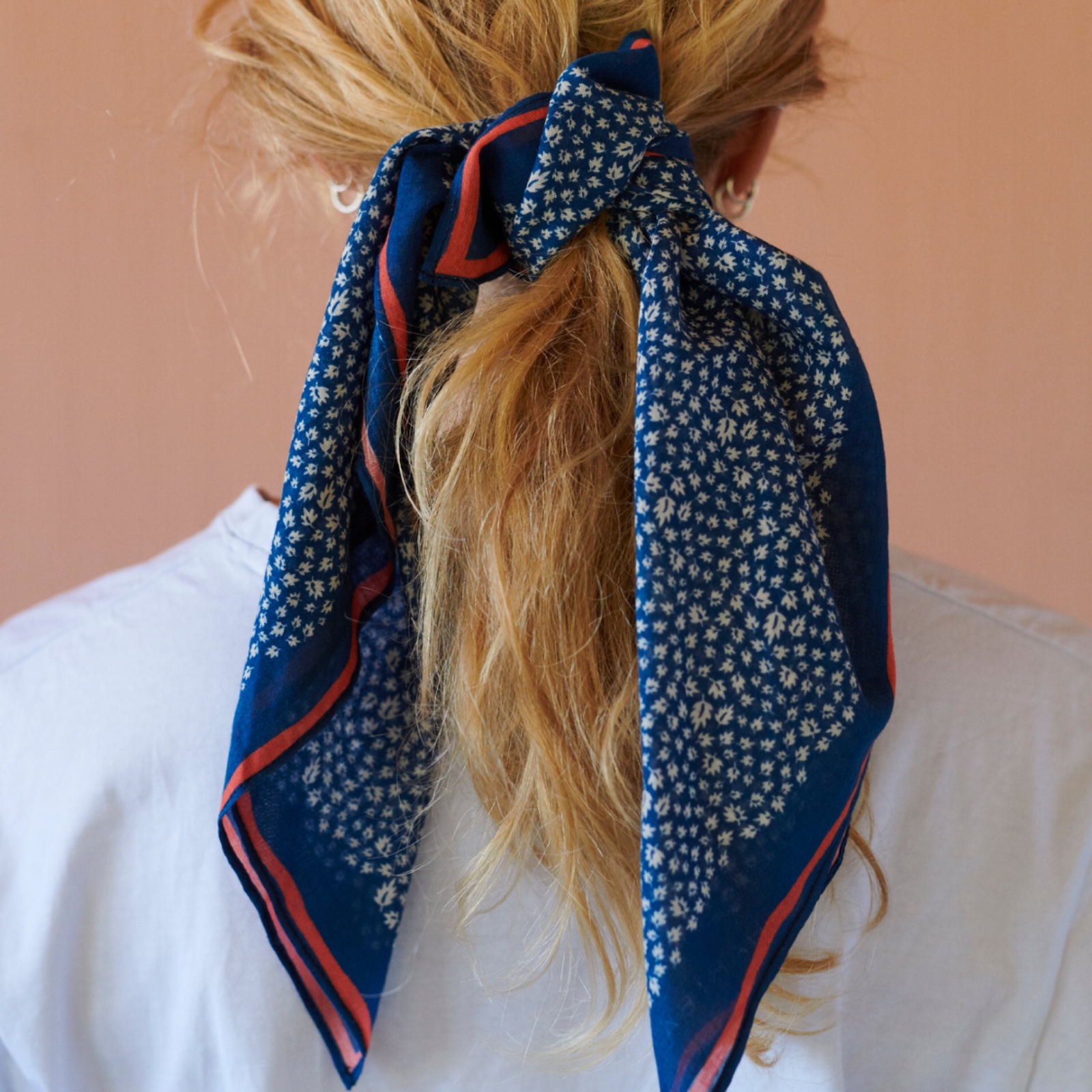 AUTUMN LEAF BANDANA - INDIGO - HABIBA - Bilde 4